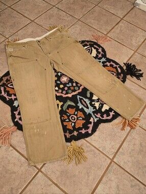 🔥Vintage Polo Ralph Lauren Safari Canvas Double Workwear Carpenter Khaki Pant🔥
